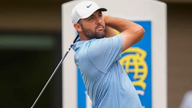 Scottie Scheffler competing during a PGA Tour event in the 2026 season