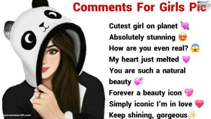 Best comment for girl pic on instagram
