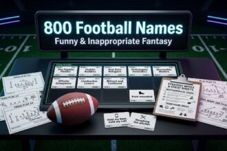 800 Football Names: Funny & Inappropriate Fantasy team name ideas