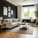 10 modern black walls with white trim ideas for stylish homes