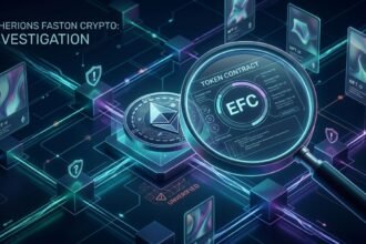 Etherions Faston Crypto explained with blockchain and digital token concept